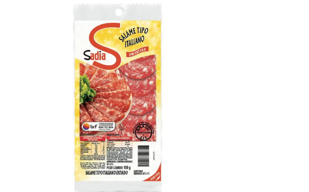 SALAME TIPO ITALIANO FATIADO SADIA 100g